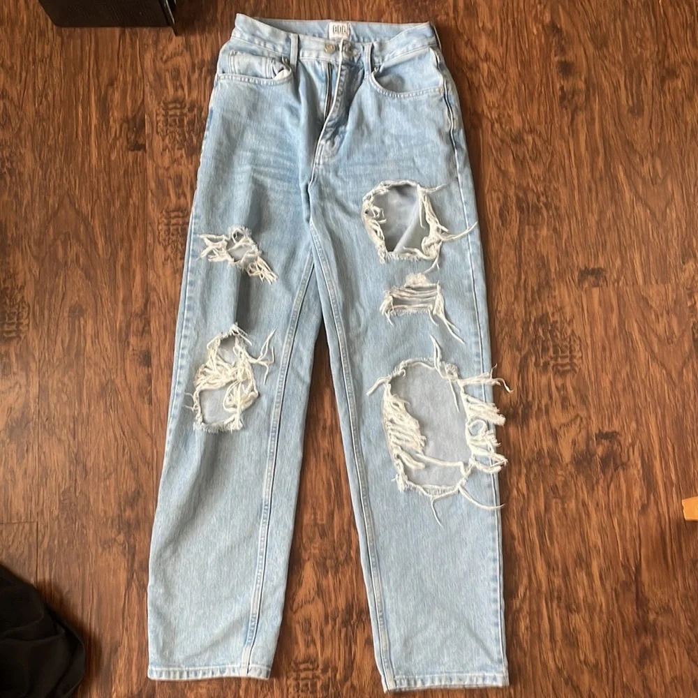BDG High-Waisted Ripped Jeans - Picture 2 of 6
